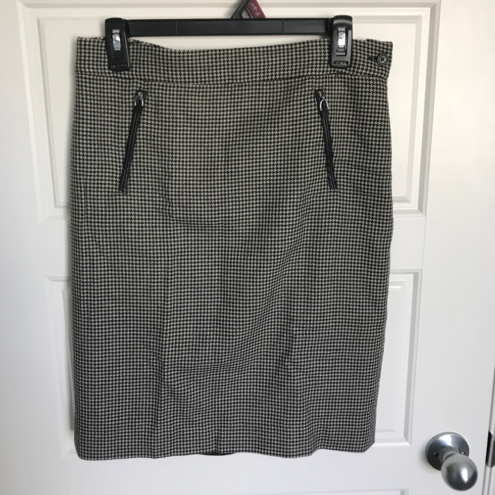 Lauren by Ralph Lauren wool sz 4 skirt Houndstooth